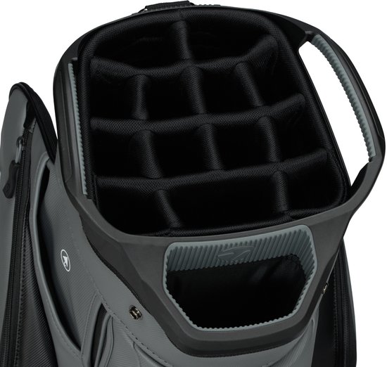 TaylorMade DeLuxe Cartbag 2026 - Zwart Grijs van Merkloos