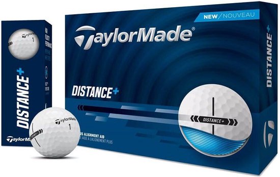 TaylorMade Distance Plus Wit Golfballen (12 stuks) 2025 van TaylorMade