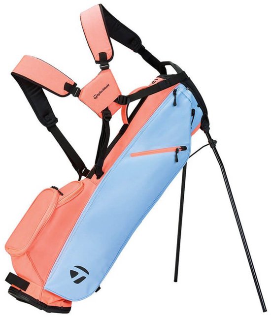 TaylorMade Flextech Carry Standbag 2025 - Blauw Oranje van TaylorMade