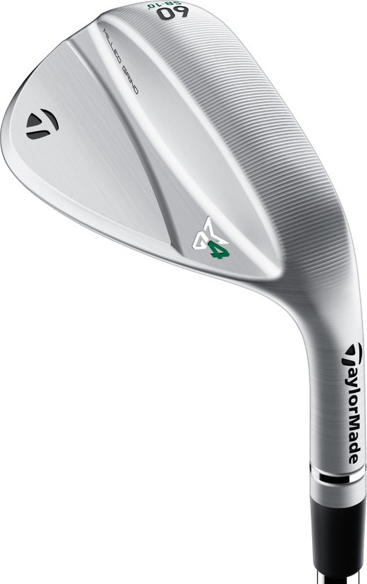 TaylorMade Milled Grind 4 Wedge (steel shaft) 2023 - Chrome - Rechtshandig - | 52° Loft - 09° Bounce van TaylorMade