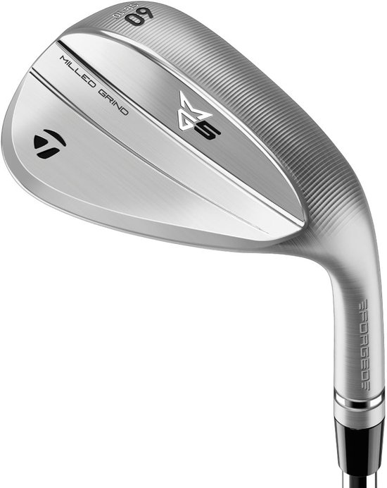 TaylorMade Milled Grind 5 Wedge (graphite shaft) 2025 - Chrome | Rechtshandig | | 52° Loft | 09° Bounce van Merkloos