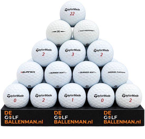 TaylorMade mix - Lakeballs - 75 gebruikte golfballen van TaylorMade