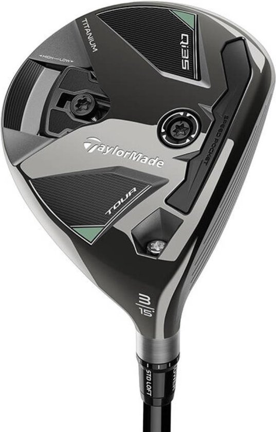 TaylorMade Qi35 Tour Ti Fairway Wood 2025 | 3 | 15° Loft (instelbaar van 13° tot 17°) | Rechtshandig | Regular | van Merkloos
