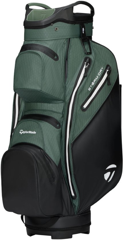 TaylorMade StormDry Waterproof Cartbag 2026 - Zwart Groen
