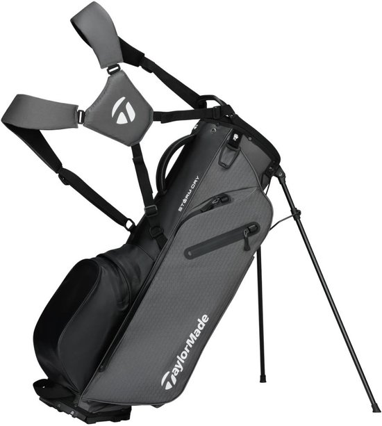 TaylorMade StormDry Waterproof Standbag 2026 - Grijs Zwart van Merkloos