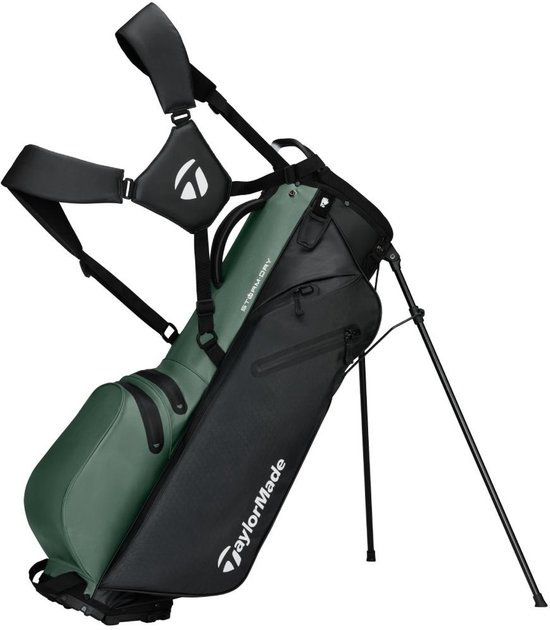 TaylorMade StormDry Waterproof Standbag 2026 - Zwart Groen van Merkloos