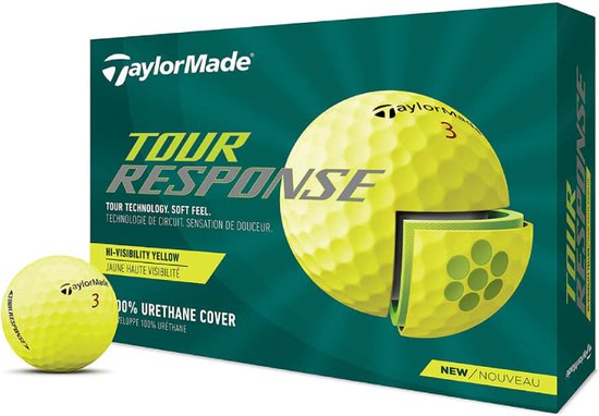 TaylorMade Tour Response Golfballen 2022 - Geel - 12 Stuks van TaylorMade
