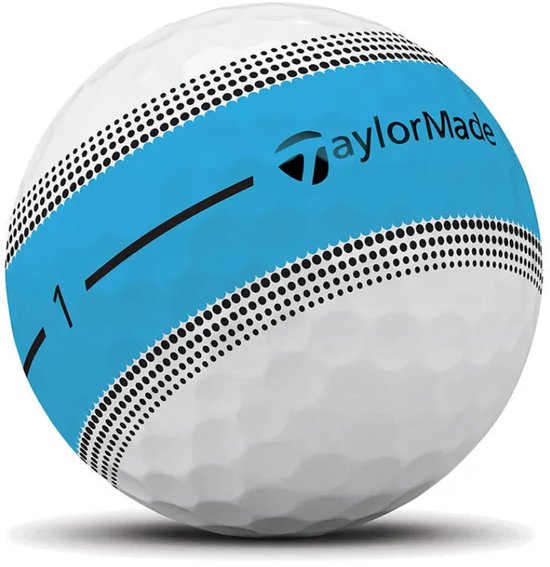 TaylorMade Tour Response Stripe Golfballen 2026 - Blauw - 12 Stuks