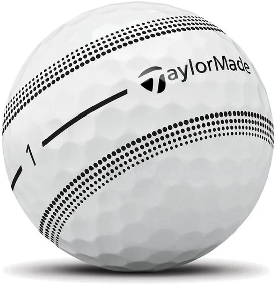 TaylorMade Tour Response Stripe Golfballen 2026 - Wit - 12 Stuks van Merkloos