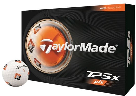 Taylormade TP5X Pix Golfballen 12 stuks 2026 van Merkloos