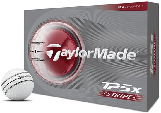 Taylormade TP5X Stripe Golfballen 12 stuks 2026 van Merkloos