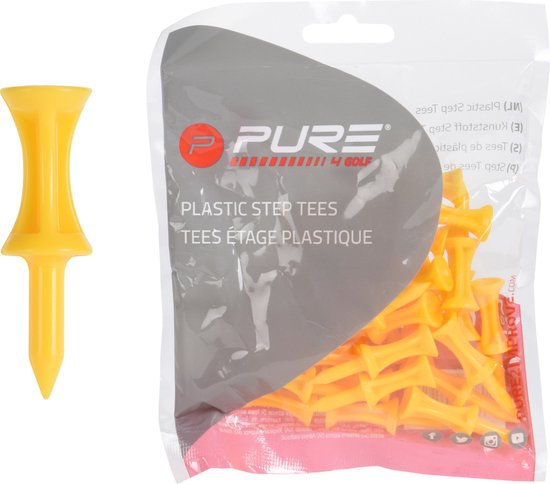 Tee 43 mm - Yellow - 30 Stuks van Merkloos