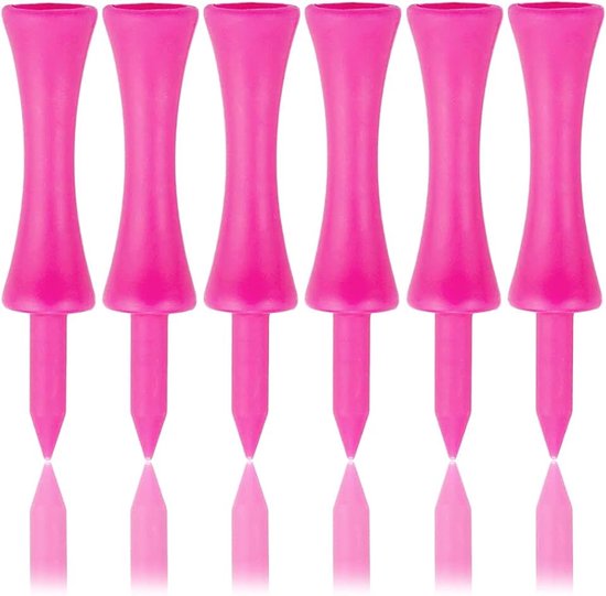 Tees Plastic 57 mm 100 Stuks Lange Kasteel Golftees 5,7 cm