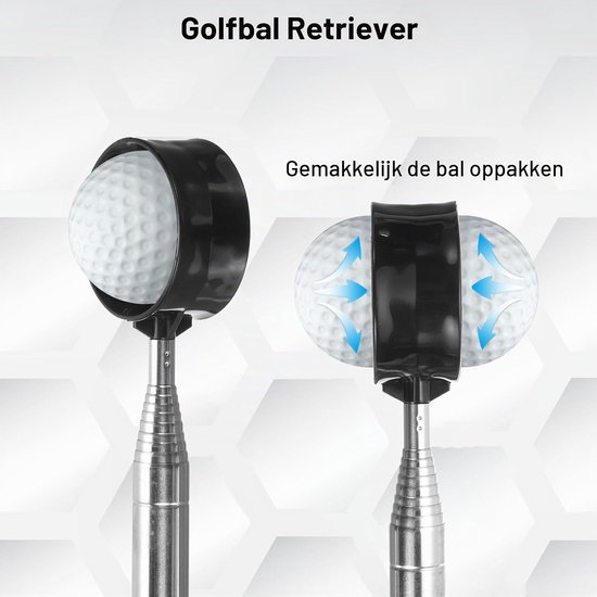 Telescopische Golfbal Retriever met Lanyard - Ideaal voor Water en Golfaccessoires, Handig en Duurzaam Tool voor Golfspelers