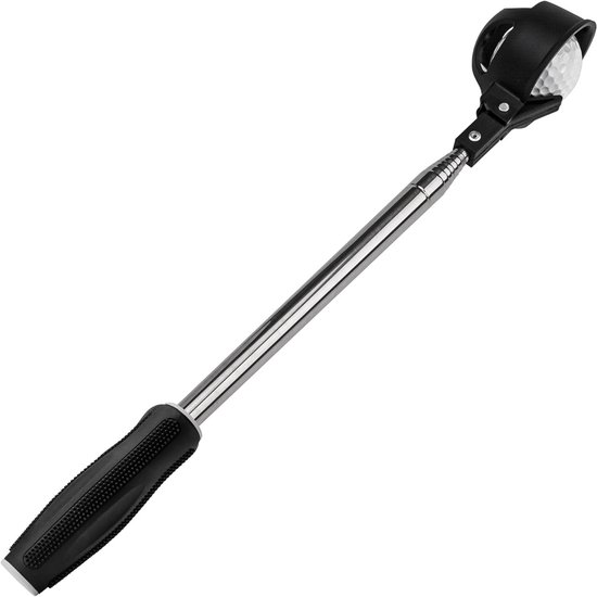 Telescopische Golfbal Retriever van RVS met Automatische Vergrendeling - 9 Ft Lange Handgreep voor Water en Niet-Slip Grip, Ideaal voor Golfspelers van Merkloos