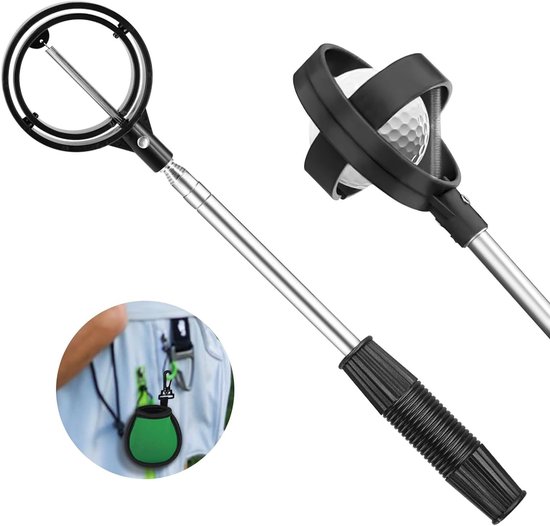 Telescopische Golfbal Verzameltang van RVS voor Water en Bos, Ideaal voor Golfaccessoires en Cadeaus voor Golfers van Merkloos