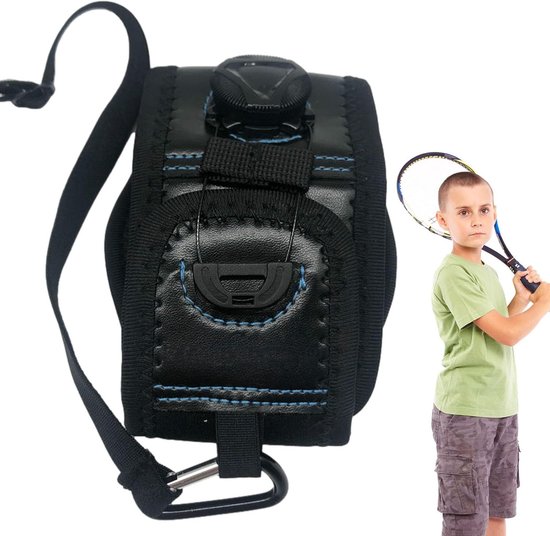Tennis Polstrainer - Armband Trainer - Swing Verbeteren - Automatische Clip - 136 cm - Zwart