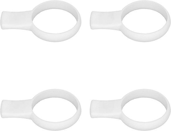 Tennis Racket Trainer - Grip Verbeteraar - Techniek Oefenen - Universele Pasvorm - 4 Stuks - Wit