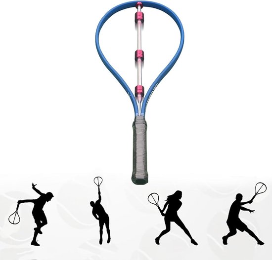 Tennis Swing Trainer - Oefenapparaat Tennis - Swing Techniek Verbeteren - Hoorbare Feedback - 69 cm - null
