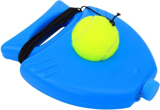 Tennis Trainer - Bal aan Koord - Vaardigheden Oefenen - Gewogen Stabiliteitsframe - 22x18x5 cm - Pak