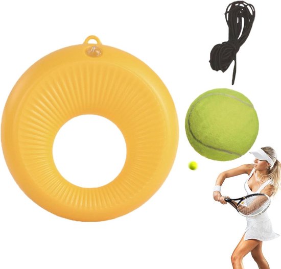 Tennis Trainer - Tennistrainer Rebounder - Tennisvaardigheden Verbeteren - Verzwaarde Basis Voorkomt Omvallen - 20 x 21 x 6 cm