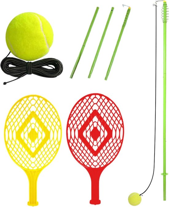 Tennis Trainingsapparaat - Slag oefenen - Zelf training - Automatische terugkeer - 1.61 meter hoog - Niet gespecificeerd