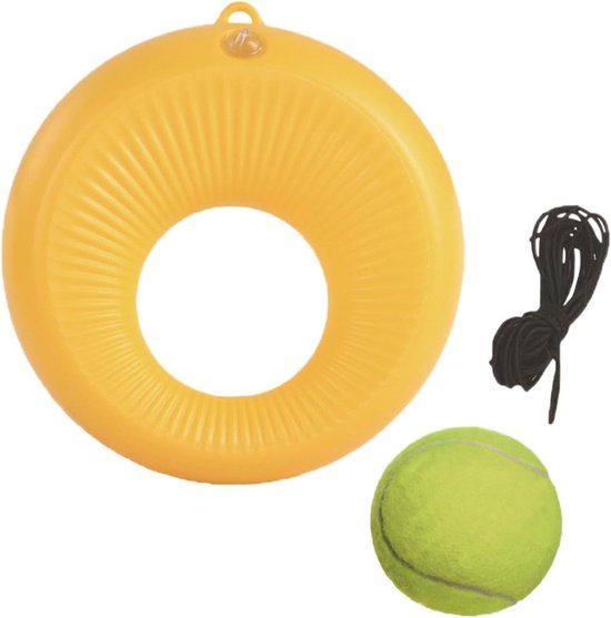 Tennistrainer met Rebounder - Trainingsapparaat Tennis - Slagvaardigheid Verbeteren - Verstelbaar Reactievermogen - Compact Ontwerp - Niet gespecificeerd