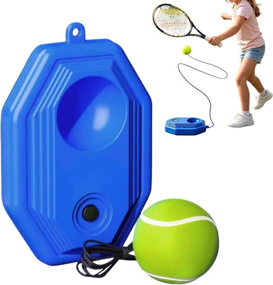 Tennistrainer met Snoer - Rebound Bal Trainer - Vaardigheden Verbeteren - Verzwaarde Stabiele Basis