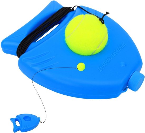 Tennistrainer Oefenbal - Vrijstaande Tennis Oefening - Verbeteren Swing - Verzwaarde Stabiele Basis - 300 g - Kostuum