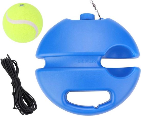 Tennistrainerset met plint, trainingsballen, snaren, zelfstudie tennisoefenapparaat - Voor beginners en volwassenen