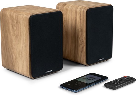 Thomson - Boekenplank Speaker Set - Hout van Thomson