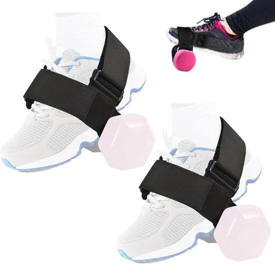 Tibialis Trainer - Voetband Trainer - Beenspieren Trainen - Draagbaar Ontwerp - 187 cm - Zwart van Merkloos