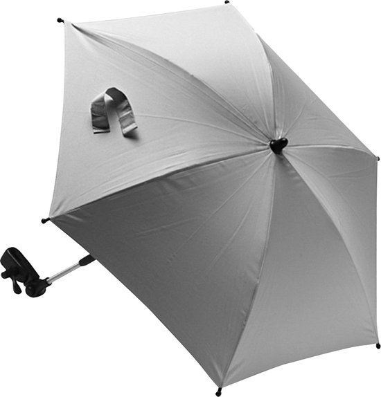 Titaniumbaby Parasol met universele klem UV 50+ Protectie - Mid Grey van T