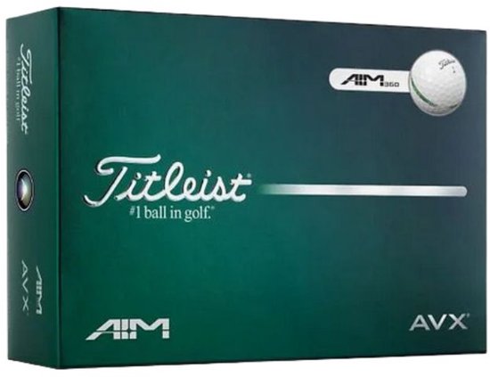 Titleist AVX AIM Golfballen Wit 2026 van Merkloos