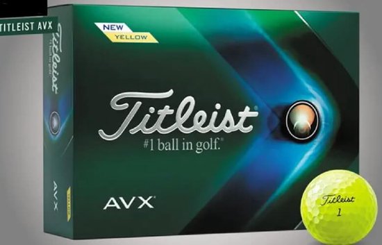 Titleist AVX Golfballen Geel 2022 van Titleist