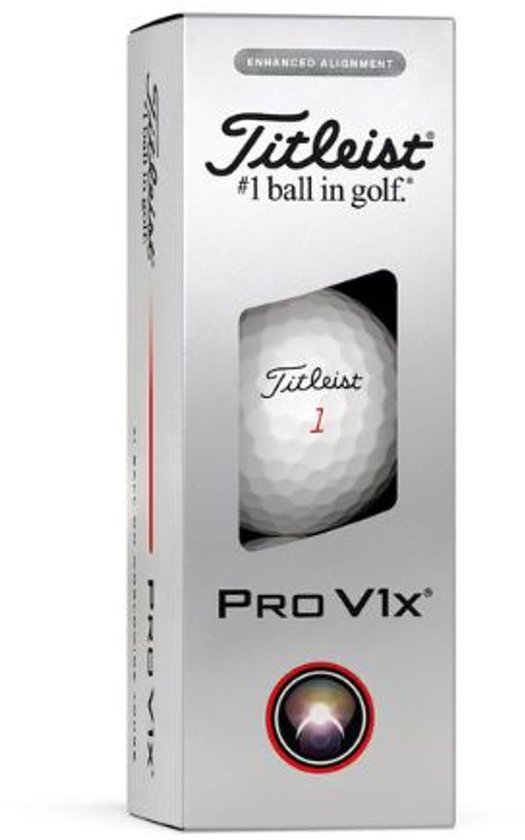 Titleist Golfballen ProV1X Alignment 2025 Sleeve van Titleist