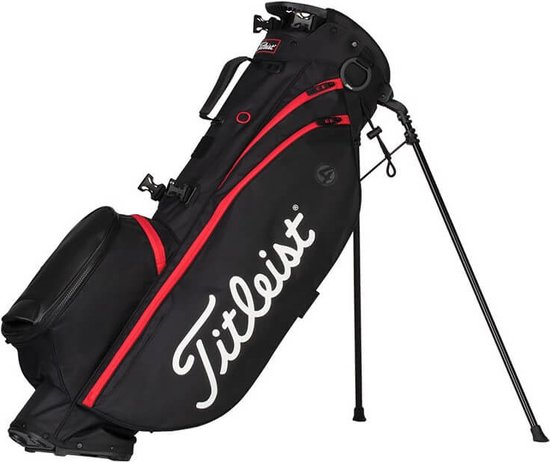 Titleist Players 4 Carbon Standbag Zwart Rood van Merkloos