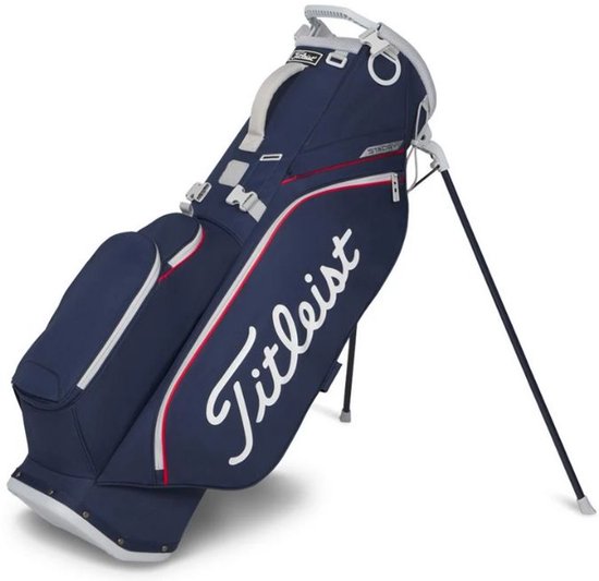 Titleist Players S4 Stadry Standbag Navy Rood Wit van Merkloos