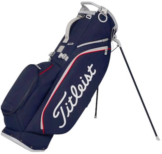 Titleist Players S4 Standbag Navy Wit Rood van Merkloos