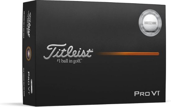 Titleist ProV1 Golfballen Alignment 2025 van Merkloos