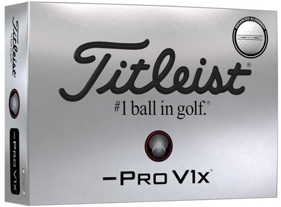 Titleist ProV1X Left Dash Align Golfballen van Merkloos
