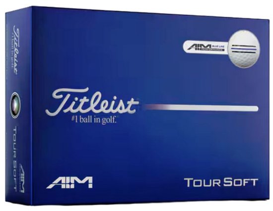 Titleist Tour Soft AIM Golfballen Wit 2026 van Merkloos