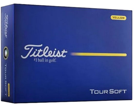 Titleist Tour Soft Golfballen Geel 2026 van Merkloos