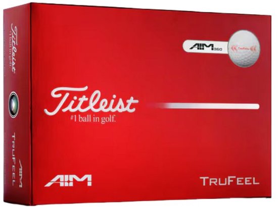 Titleist TruFeel AIM Golfballen Wit 2026 van Merkloos