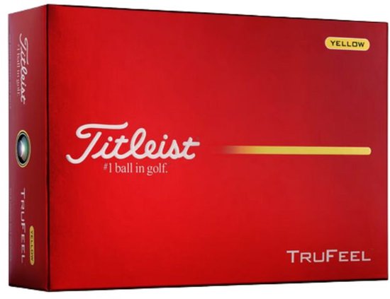 Titleist TruFeel Golfballen Geel 2026 van Merkloos