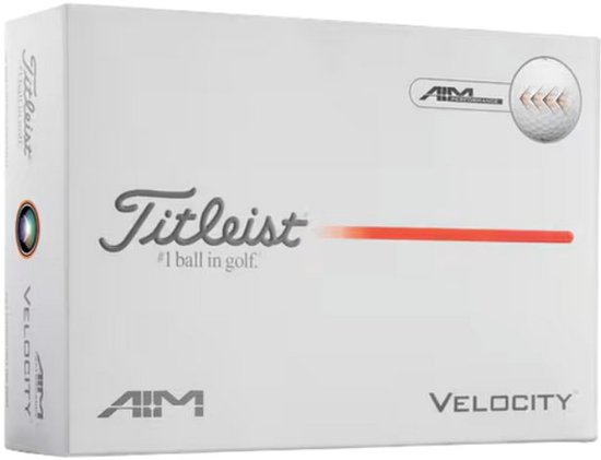 Titleist Velocity AIM Golfballen Wit 2026 van Merkloos