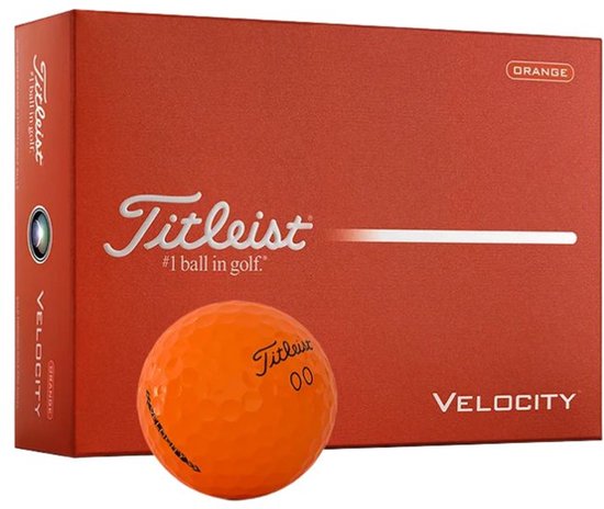 Titleist Velocity Golfballen Oranje 2026 van Merkloos