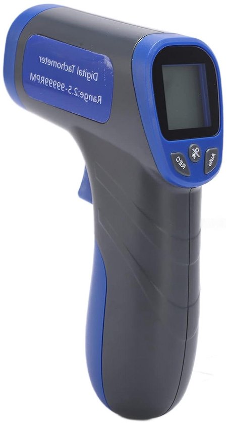 Toerenteller - RPM Meter - Industriële Tests - Contactloos Meten - Groot Bereik - Zwart