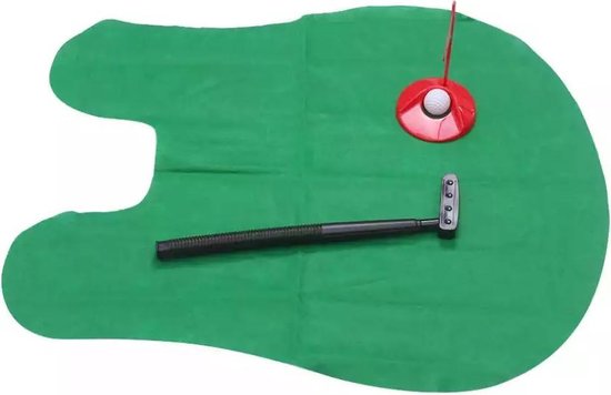 Toilet golf - Golfspel toilet - WC spel - Toilet pret -Trainingsmaterialen - Mini golfset - Spellen - Sport Speelgoed - Putting - Mini golfset - Golf accessoires - Golftrainingsmateriaal - Trainingsmaterialen van Merkloos