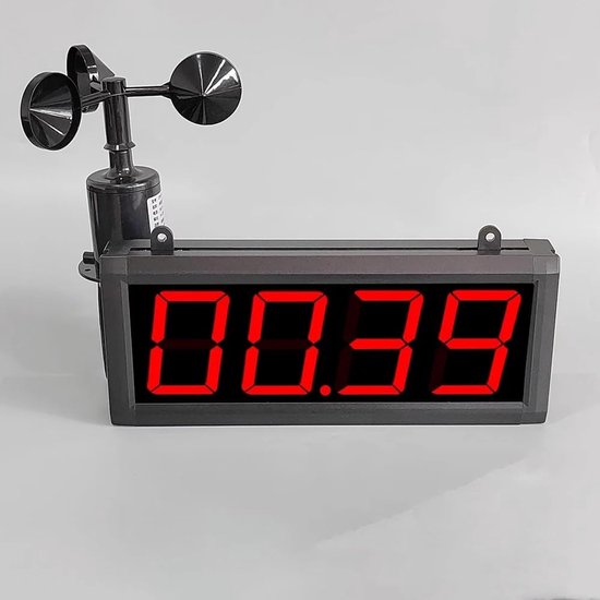 Torenkraan Anemometer - Windmeter Bouwplaats - Veiligheid Meten - Groot Scherm Display - 0-30M/S - Niet gespecificeerd